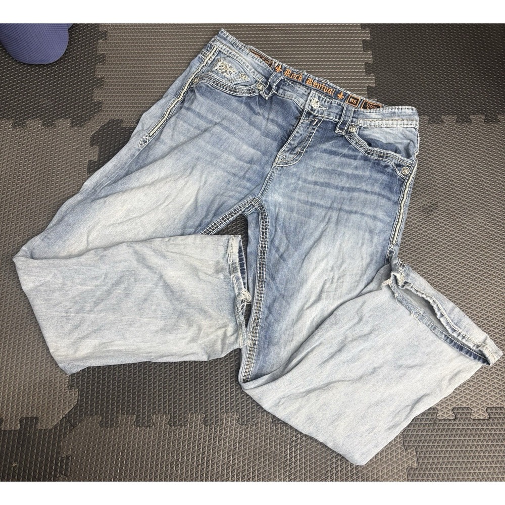 Rock Revival Ilford Boot Jeans Mens 38